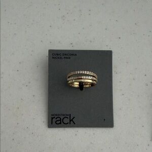 Nordstrom Clear Gold ring